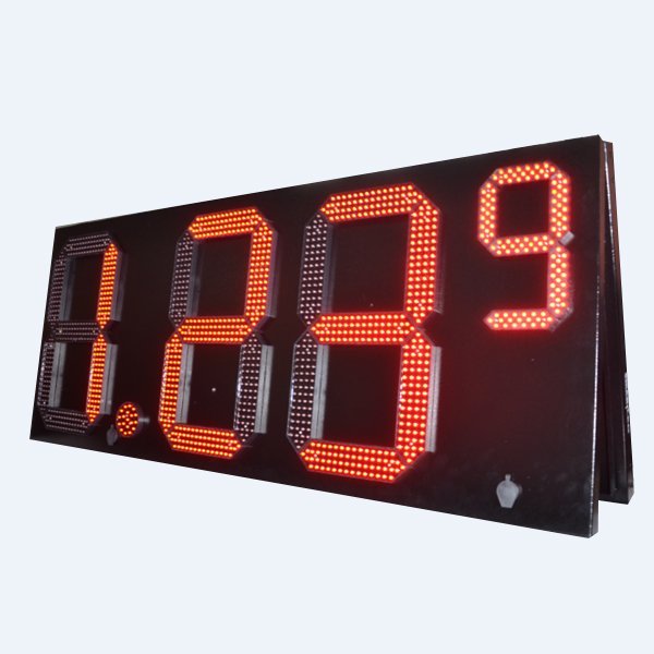 LED GAS SIGN Red 2 Sides 20”