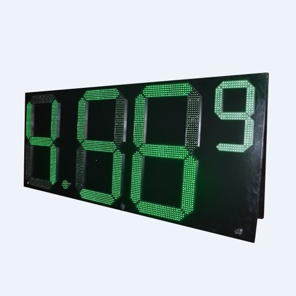 LED GAS SIGN Green 2 Sides 32”