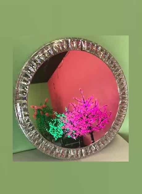 Circular Lighted Mirror