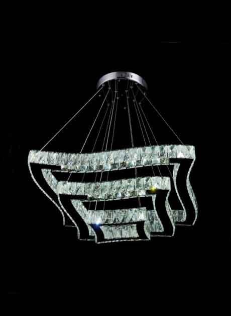 Rectangular Crystal Chandelier