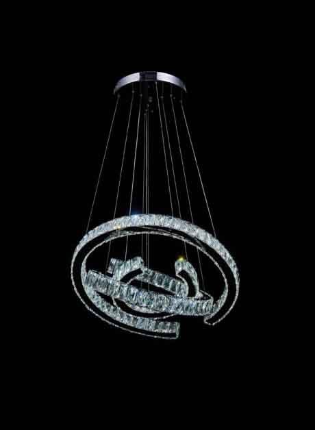 Cross-C Crystal Chandelier
