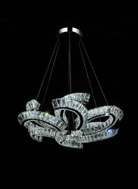 Ribbon Design Crystal Chandelier