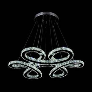 TWISTY CRYSTAL CHANDELIER