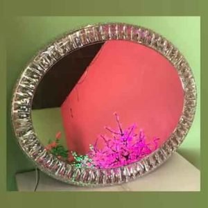 OVAL LIGHTED MIRROR