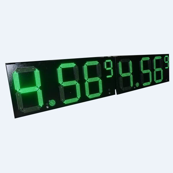 LED GAS SIGN Green 2 Sides 24”