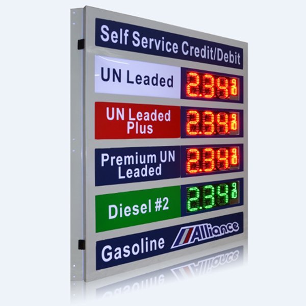 LED GAS SIGN 2 Sides