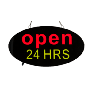 OPEN 24 HRS LED SIGN