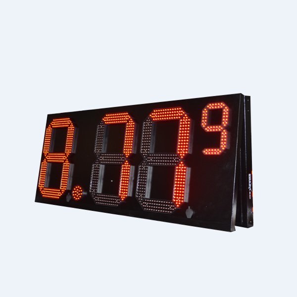 LED GAS SIGN Red 2 Sides 18”