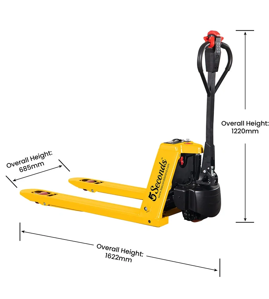 TYSON E-1000, Electric Powered Pallet Jack, 5500 lbs Capacity, Fork Sizes 48” x 27”