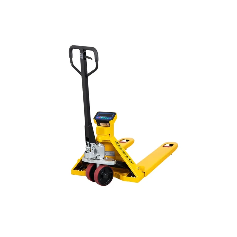 TYSON 750, Steel Pallet jack with digital scale, 5500 lbs, Fork sizes 48″ x 27″