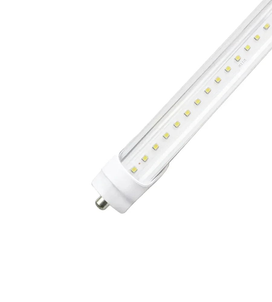 ZELL | LED T8 Tube | 60 Watt | 7800 Lumens | 6500K | 100-277V | 8ft | Clear Lens | Double Ended Power | ETL Listed